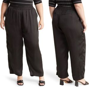 NWOT DR2 Satin Pull Up Trousers